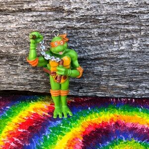 Teenage Mutant Ninja Turtles Keychain (missing keyring) Michelangelo TMNT💚